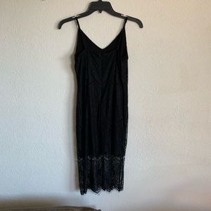 Black strap lace dress never worn